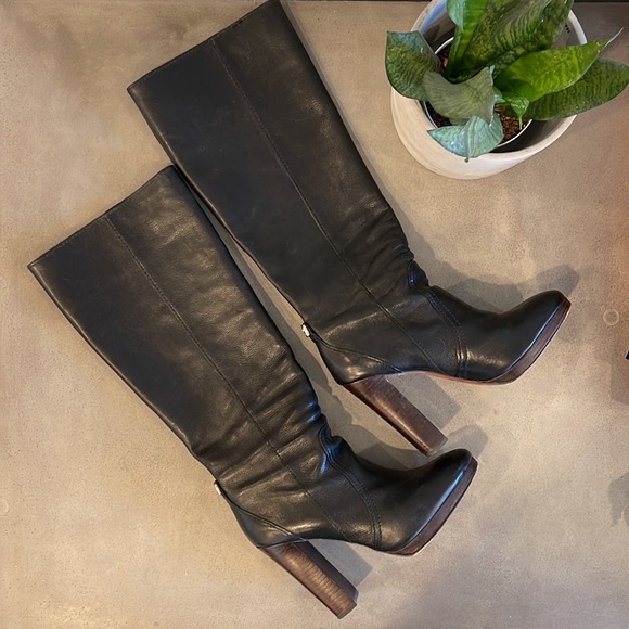 Coach Leather Heeled Boots - Picture 3 of 16